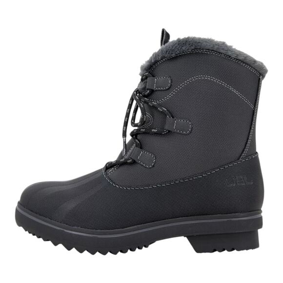 JBU Women's Brisky Lace Up Casual Water Resistant Booties Gray Size 8 - Picture 2 of 5